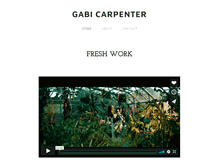 Tablet Screenshot of gabicarpenter.com